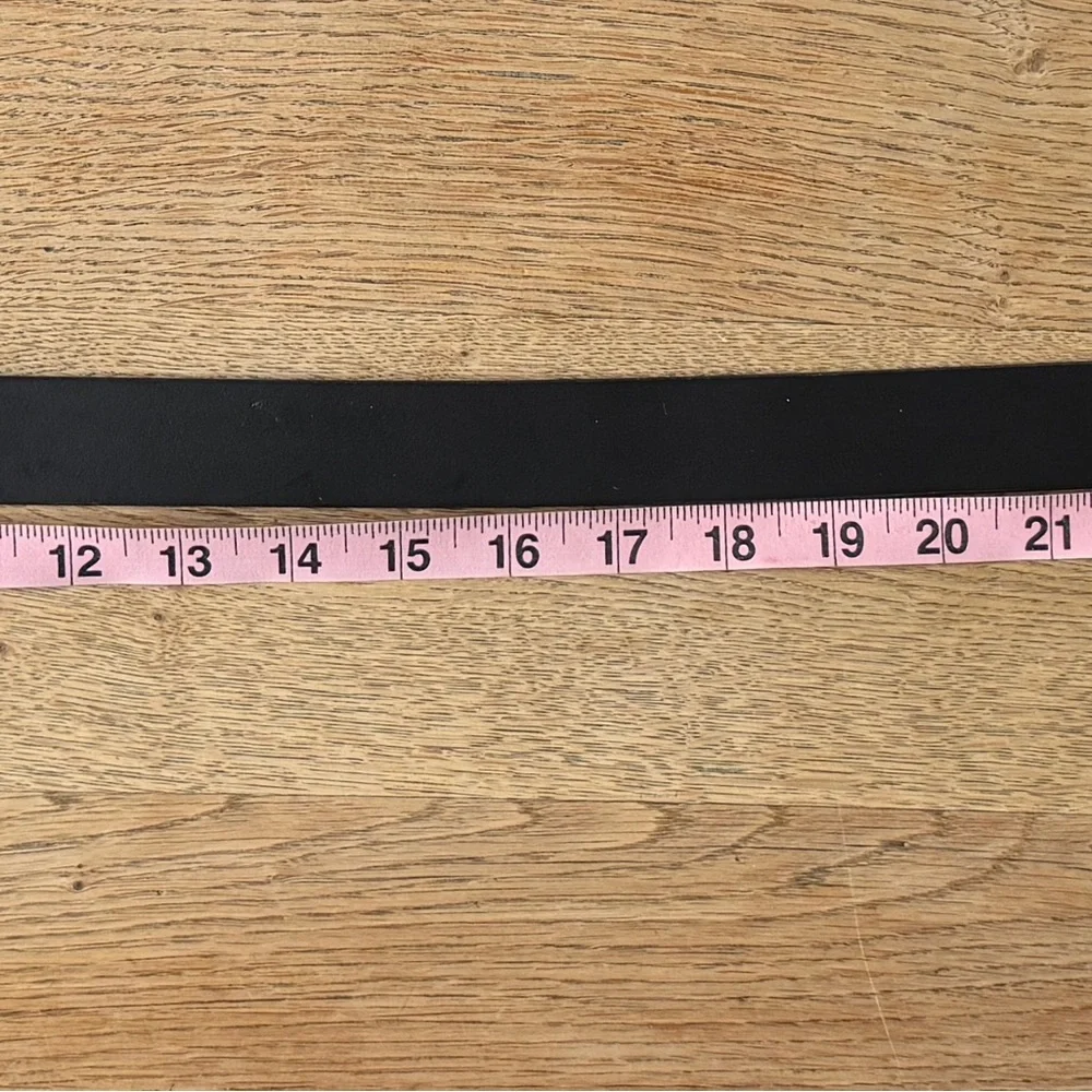 GAP Boys Black Leather Belt w/ Silver Buckle- L - Picture 5 of 8
